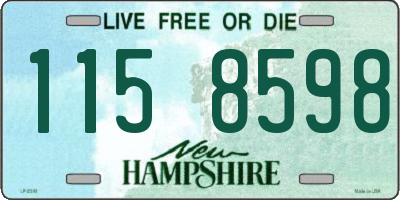 NH license plate 1158598