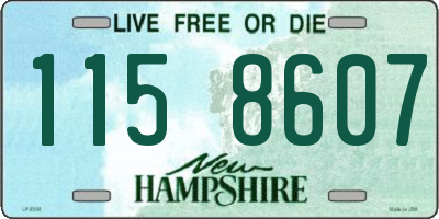 NH license plate 1158607