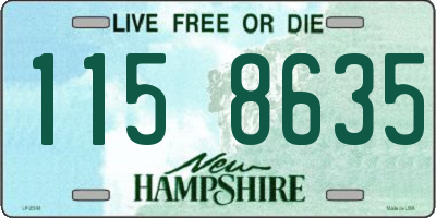 NH license plate 1158635