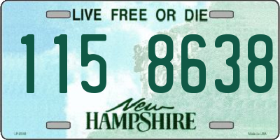 NH license plate 1158638