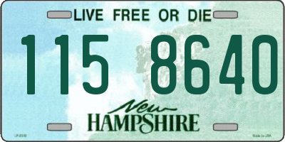 NH license plate 1158640