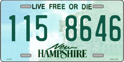 NH license plate 1158646