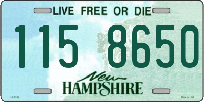 NH license plate 1158650