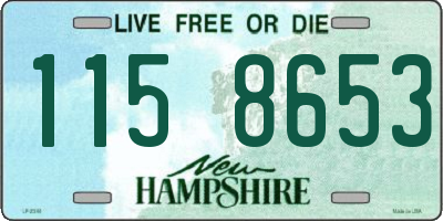 NH license plate 1158653