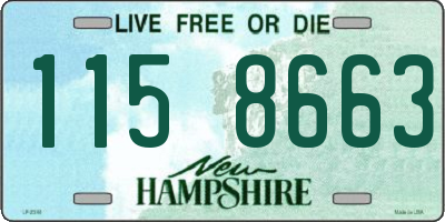 NH license plate 1158663