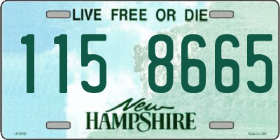 NH license plate 1158665
