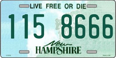 NH license plate 1158666