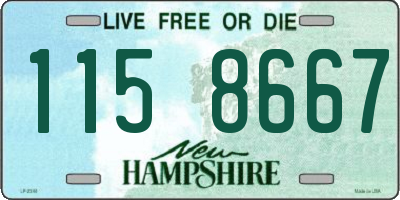 NH license plate 1158667