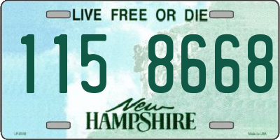 NH license plate 1158668