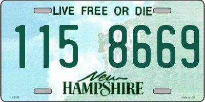 NH license plate 1158669