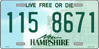 NH license plate 1158671