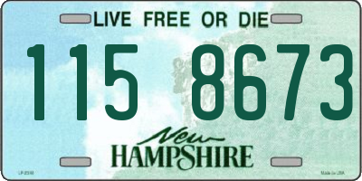 NH license plate 1158673