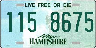 NH license plate 1158675
