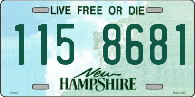 NH license plate 1158681
