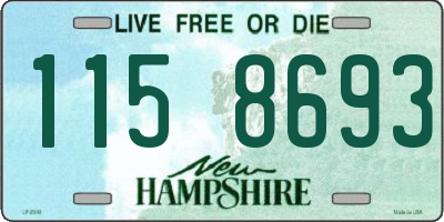 NH license plate 1158693