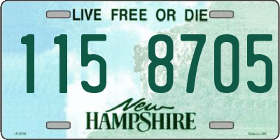 NH license plate 1158705