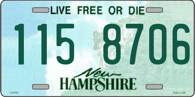 NH license plate 1158706