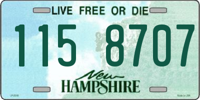 NH license plate 1158707