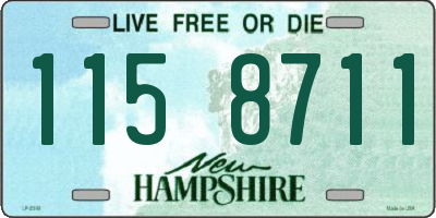 NH license plate 1158711