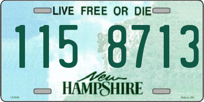 NH license plate 1158713