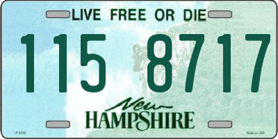 NH license plate 1158717