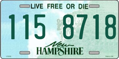 NH license plate 1158718