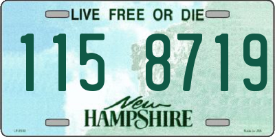 NH license plate 1158719