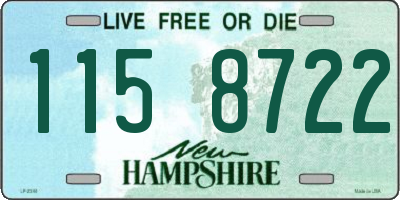 NH license plate 1158722