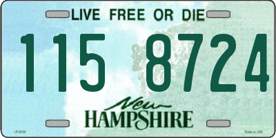 NH license plate 1158724