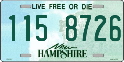 NH license plate 1158726