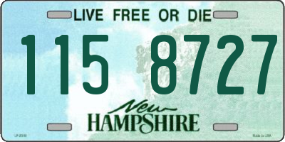 NH license plate 1158727