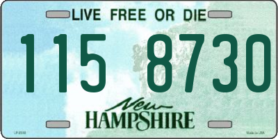 NH license plate 1158730