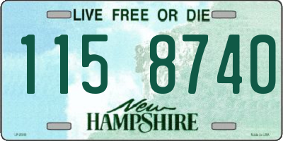 NH license plate 1158740