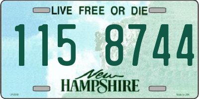 NH license plate 1158744