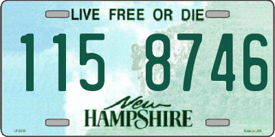 NH license plate 1158746