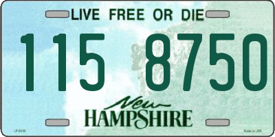 NH license plate 1158750