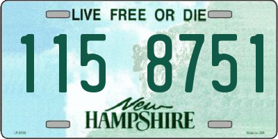 NH license plate 1158751