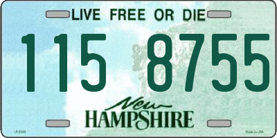 NH license plate 1158755