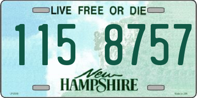 NH license plate 1158757