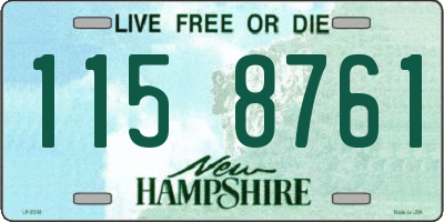 NH license plate 1158761