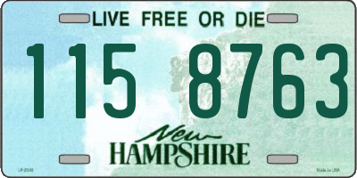 NH license plate 1158763