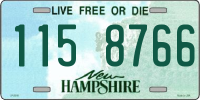 NH license plate 1158766