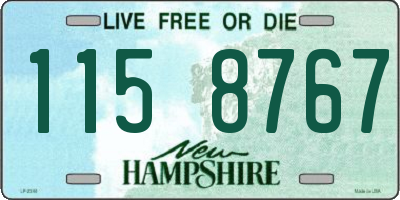 NH license plate 1158767