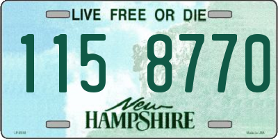 NH license plate 1158770