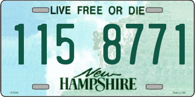 NH license plate 1158771
