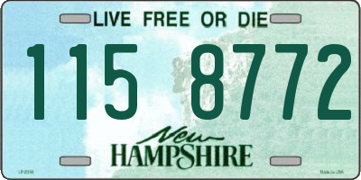 NH license plate 1158772