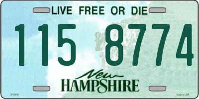 NH license plate 1158774