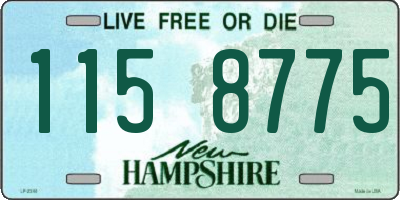 NH license plate 1158775