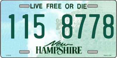 NH license plate 1158778