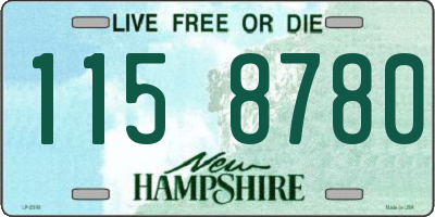 NH license plate 1158780